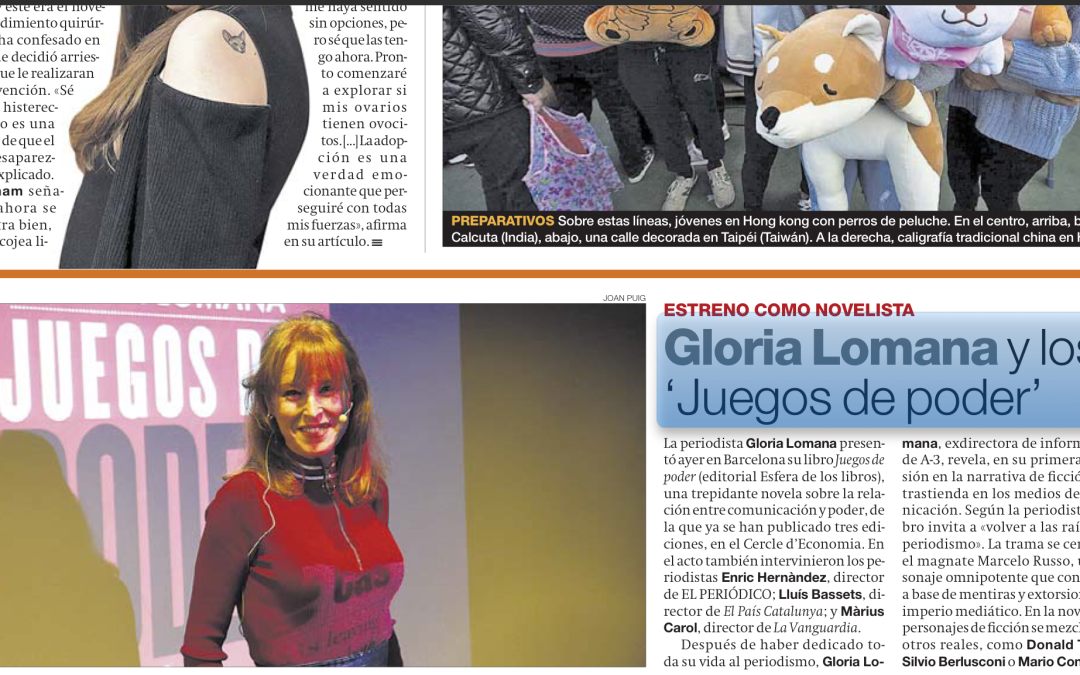Gloria Lomana y «Los juegos del poder»